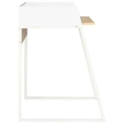 VidaXL Bureau 90x60x88 Cm Wit En Eikenkleurig -VIDAXL Winkel 909bf3ba3fd34e2888b31ef88a8e5cd9