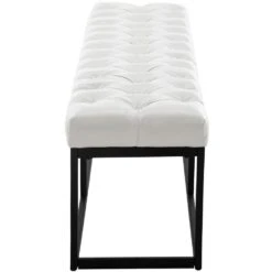 CLP 2-zits Bankje Amun 150 Cm - Wit -VIDAXL Winkel 91a9b199fefd4927941da7e92ca0f603