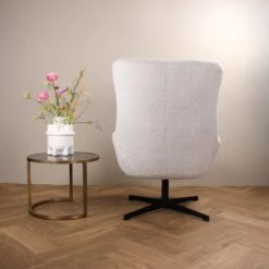 DS4U - Luka Draaifauteuil - Wit -VIDAXL Winkel 91c526e1fd734a98a2f05ebb51d66e45