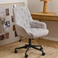 Bureaustoel Beige Stof - Zithoogte 57cm - Alleri -VIDAXL Winkel 91f7d670032c46cc8e5c5431a8d4c88f