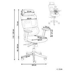 ALLY - Bureaustoel - Donkerrood/Grijs - Stof -VIDAXL Winkel 92c336ce19b4474dba440915ac9824b6