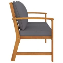 VidaXL Tuinbank Met Donkergrijs Kussen 120 Cm Massief Acaciahout Overig -VIDAXL Winkel 92e4c2fc45da426287a63d1ffc309618