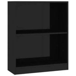 VidaXL Boekenkast 60x24x74,5 Cm Bewerkt Hout Hoogglans Zwart -VIDAXL Winkel 92eb8e4c572547d983ab1efae2dced43