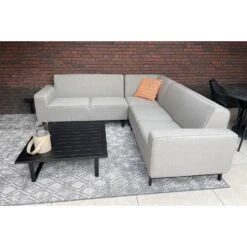 VDG Boavista Sunbrella Hoekbank (3-delig) - Nature Grey -VIDAXL Winkel 9393793de3c848e3bdc87d960dbd2382