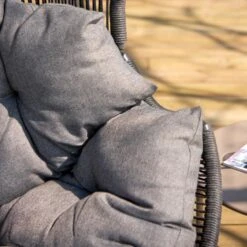 Lisomme Ayla Rattan Tuin Loungestoel Zwart - Met Zitkussens -VIDAXL Winkel 941ad32eabf1413b847a18edfdbeebe0