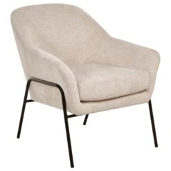 VEDDIGE - Fauteuil - Beige - Polyester -VIDAXL Winkel 942aa7862b14495fbc1cf99dc462563f