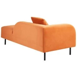 LE CRAU - Chaise Longue - Oranje - Linkerzijde - Fluweel -VIDAXL Winkel 957ebbe20936428798d3b23dce38e0be