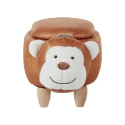 Beliani Dierenhocker MONKEY - Bruin Kunstleer -VIDAXL Winkel 95ce3f5faff94e3aa4f528bda64d58c8