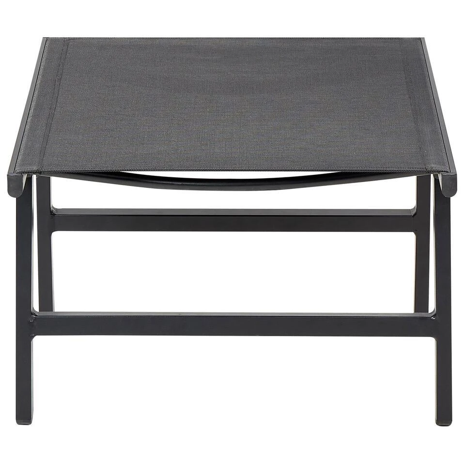 MARCEDDI -Tuinstoel Met Voetenbank - Zwart - Textileen 10 MARCEDDI -Tuinstoel Met Voetenbank - Zwart - Textileen - Afbeelding 10