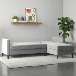 Celine - 3-zits Hoekslaapbank In Grijs Fluweel -VIDAXL Winkel 96bcebad2ce345f9a8593eac84bbedb8