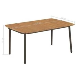 VidaXL - Tuintafel - Bruin - Hout - 150 X 90 X 72 Cm -VIDAXL Winkel 96fa4711ebc1442a9ffc15778d6d0da7
