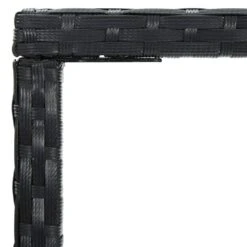 VidaXL - Tuinbartafel - Zwart - Poly Rattan En Glas - 70 X 70 X 110 Cm -VIDAXL Winkel 97054bc5ca2f46088c7d523f9938e966