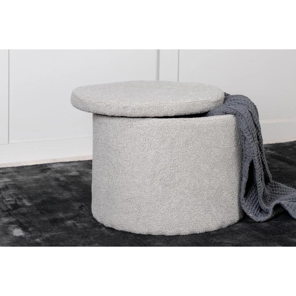 Svea - Blaze Poef - Teddy - Grijs 3 Svea - Blaze Poef - Teddy - Grijs - Afbeelding 3