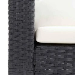 VidaXL - Tuinbank Eenzits - Zwart - Poly Rattan - Met Kussens -VIDAXL Winkel 9797bc62b33e47fdba46276ac46f9f8c