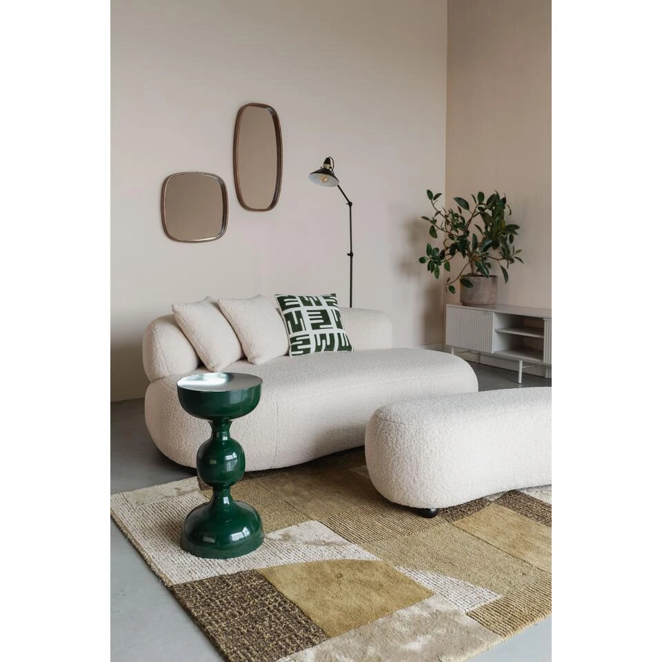 Housecraft Noxx Hocker Teddy Stof Wit 10 Housecraft Noxx Hocker Teddy Stof Wit - Afbeelding 10