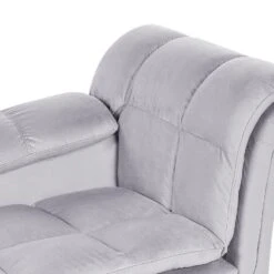 LORMONT - Chaise Longue - Grijs - Rechterzijde - Fluweel -VIDAXL Winkel 9834a2c12f794660820ac550875d0d10