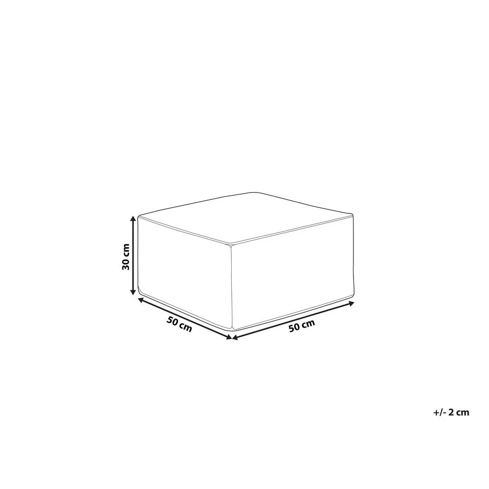 Beliani Poef MUKKI - Zwart Polyester 3 Beliani Poef MUKKI - Zwart Polyester - Afbeelding 3