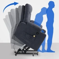 CLP Fauteuil Andover Zwart Frame - Stof - Donkergrijs -VIDAXL Winkel 9848c81888044432adf609fa1c61c2d8