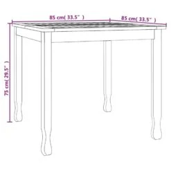 VidaXL - Tuintafel - Bruin - Teakhout - 85 X 85 X 75 Cm 11 VidaXL - Tuintafel - Bruin - Teakhout - 85 X 85 X 75 Cm -VIDAXL Winkel 9923d74059aa4f8e8cbd9c90cbcd26bb