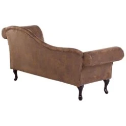 LATTES - Chaise Longue - Bruin - Rechterzijde - Kunstsuède -VIDAXL Winkel 996ccd0195b34415a38a3d8a63dabd07