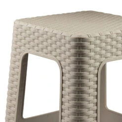 Merkloos Plasticforte Rotan Opstapje/krukje - Kunststof - Beige -VIDAXL Winkel 9993d8af55254f019d8470356d964b31