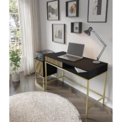 Bureaucontainer Ravenna -/Zwart Mat/Artisan - Metall - 41x40x55 Cm -VIDAXL Winkel 99ba647d584740a28a5e788115839a55