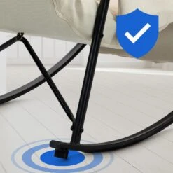 CLP Schommelstoel Cathy Stof - Creme -VIDAXL Winkel 9a09c0eab73f4106923a3e11e5e218c5