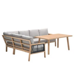 Decala Lounge-diningset -5-delig-aluminium-light Teak Look-desert Sand -VIDAXL Winkel 9a36ad10d8b842148bf1c531d76f0b3b