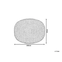 Beliani Poef CONRAD - Grijs Katoen -VIDAXL Winkel 9a389fdcc2234958befb0ab3ec5b4099