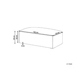 HELLNAR - Ottomaan - Beige - Fluweel -VIDAXL Winkel 9a5e8303261146739d454cbb67d6b938