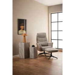 Hioshop London Fauteuil Recliner Met Voetenbank Bouclé Beige -VIDAXL Winkel 9ad25bb718644a8ba75b2412ce6e1060