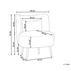 OTSBY - Fauteuil - Beige - Bouclé -VIDAXL Winkel 9b42bb728d7d45f69c0ab299ae2dfe32