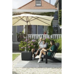 Keter Troy Adirondack Tuinstoel - Set Van 2 - 81x80x96,5cm - Zwart -VIDAXL Winkel 9cfca13d3147453eae505ea80c96410e