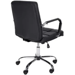 CLP Bureaustoel Ashland Chroom Frame - Kunstleer - Zwart -VIDAXL Winkel 9dd5c50898e348b8bc0a9f9bd5f35fb0