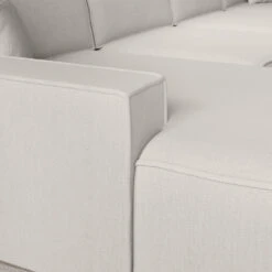 Meubella - Manolo - Hoekbank 5-zits Met Chaise Longue - Stof Beige - Links -VIDAXL Winkel 9df7c3ab2de24d74ab4c1fedc270b56a