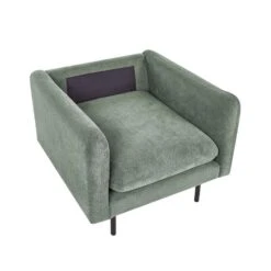 VINTERBRO - Fauteuil - Groen - Polyester -VIDAXL Winkel 9dfac721088f40fba2b75d524861e29d