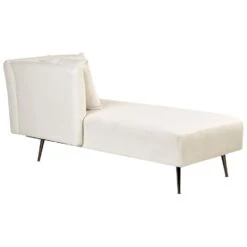 RIOM - Chaise Longue - Wit - Rechtszijdig - Stof -VIDAXL Winkel 9e2045cfc51e47ca9a2807ce7b2eb107