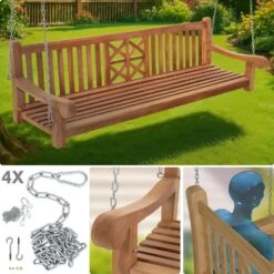 CLP Schommelbank Farm 220 Cm - Teak -VIDAXL Winkel 9e5c3c00c4134152ae2bfa7bba98db0b