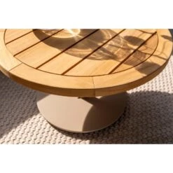 4 Seasons Volta Teak Salontafel - Ø60 Cm. Taupe -VIDAXL Winkel 9e6f9a267bb843bfb507f36eb7a510d3