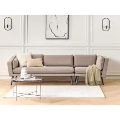 LORETELLO - Loungebank 3-zits - Beige - Polyester -VIDAXL Winkel 9e904a9d66db4a5fb272a5d014a0e06a
