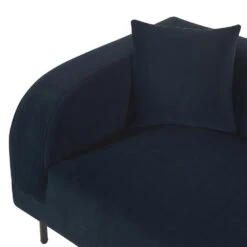 LE CRAU - Chaise Longue - Blauw - Linkerzijde - Fluweel -VIDAXL Winkel 9ebefd8afc36400ebfe45e7fdb991eac