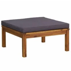 VidaXL - Loungebank - Grijs - Acaciahout - 3 Stuks - Met Kussens -VIDAXL Winkel 9fc2df6deab342b99d97614658381b7a