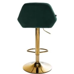 CLP Set Van 2 Barkruk Braga Goud Frame - Fluweel - Donkergroen -VIDAXL Winkel 9ffd28823a8a46f78aa0fcf5254c527c