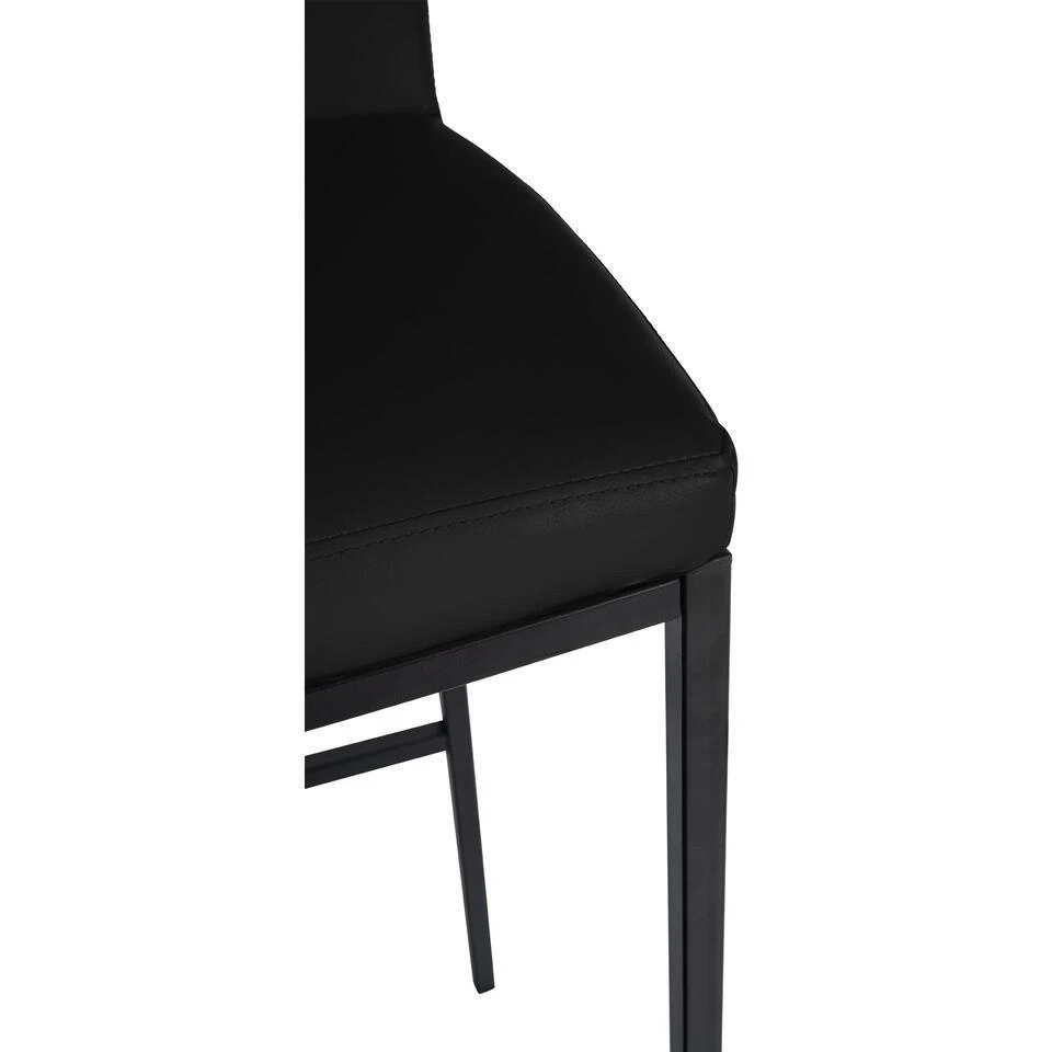 CLP Set Van 2 Barkruk Freeport Zwart Frame - Kunstleer - Zwart 6 CLP Set Van 2 Barkruk Freeport Zwart Frame - Kunstleer - Zwart - Afbeelding 6