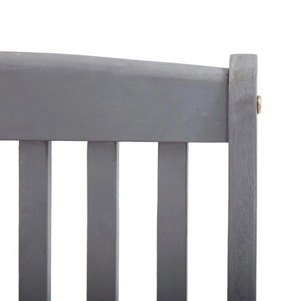 VidaXL - Tuinstoelen Met Kussens - Inklapbaar - Grijs - Acaciahout - 2 Stuks 7 VidaXL - Tuinstoelen Met Kussens - Inklapbaar - Grijs - Acaciahout - 2 Stuks - Afbeelding 7