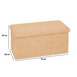 5Five Poef/hocker - Opbergbox - Beige - PU/MDF - 38 X 76 Cm -VIDAXL Winkel a0f277ea778644a3b99a21b8149ffdfd