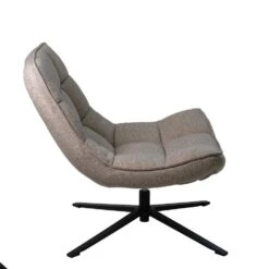 Draaifauteuil Stof/Textiel - Taupe - 86x74x84cm - Mattis -VIDAXL Winkel a18b6b0933e547459dfe585b5c5d1cf5