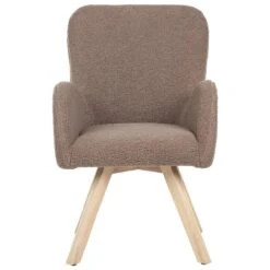 BJARN - Fauteuil - Bruin - Bouclé -VIDAXL Winkel a1f1f5b918cc4f0280b991a0ff549b7b