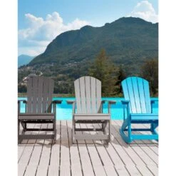 ADIRONDACK - Schommelstoel - Lichtgrijs - Kunsthout -VIDAXL Winkel a2fba294adda4cc9930c55b45ed42efa