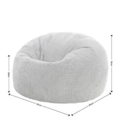 Icon Zitzak Kingston - Corduroy Zitzak Volwassenen - Houtskool -VIDAXL Winkel a30137992dcb4cbc9eec70927bb48504 1